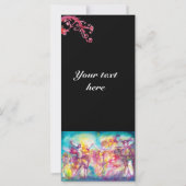 Carte MASQUERADE, Mardi Gras Masques, Danse, Musique (Dos)