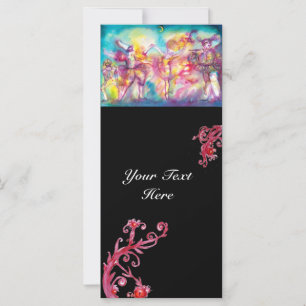 Carte MASQUERADE, Mardi Gras Masques, Danse, Musique