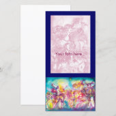 Carte MASQUERADE, Mardi Gras Masques, Danse, Musique (Devant / Derrière)