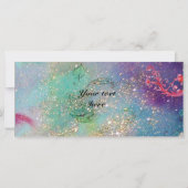 Carte MASQUERADE, Mardi Gras Masques, Danse, Musique (Dos)