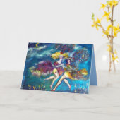 Carte MASQUERADE NUIT DANSE ET MUSIQUE Anniversaire (Fleur jaune)