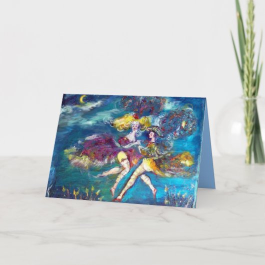 Carte MASQUERADE NUIT DANSE ET MUSIQUE Anniversaire (Devant)