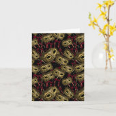 CARTE MASQUERADE VENICE ART (Fleur jaune)