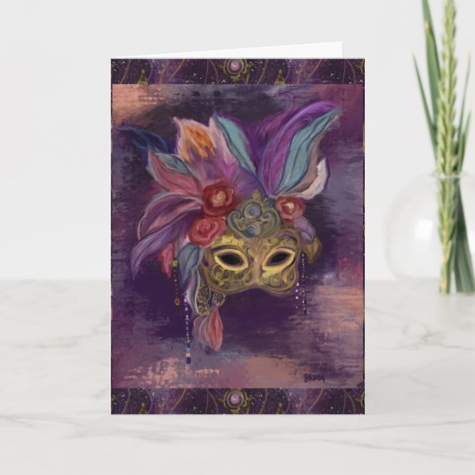 CARTE MASQUERADE VENISE ART (Devant)