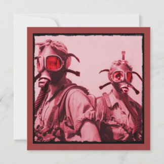Carte Masques à gaz rose chaud