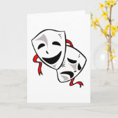 Carte Masques de drame (Fleur jaune)