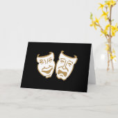Carte Masques de drame simples (Fleur jaune)