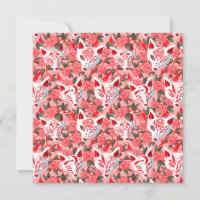 Masques Kitsune et camélia fleurie sur rose