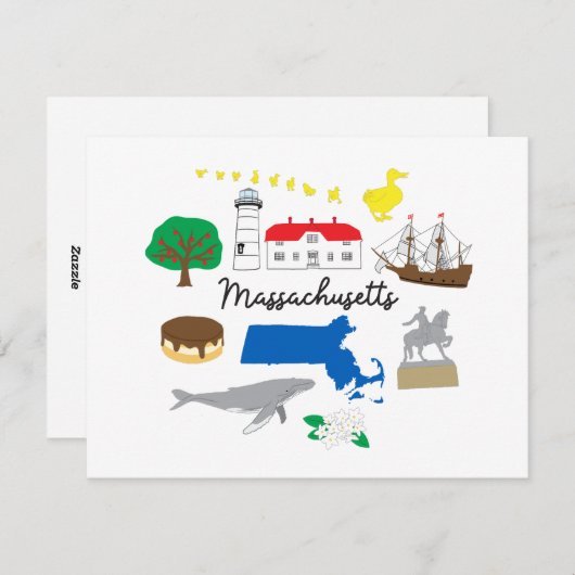 Carte Massachusetts (Devant / Derrière)