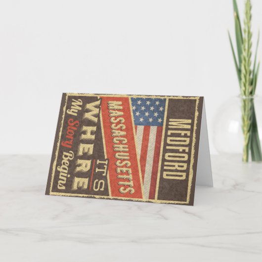 Carte Massachusetts de Medford (Devant)