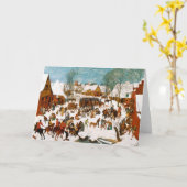 Carte Massacre des innocents par Pieter Bruegel (Fleur jaune)