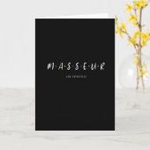 Carte Massage (Fleur jaune)