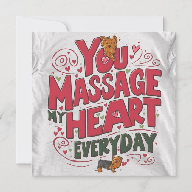 Carte massage cardiaque Yorky  (Devant)