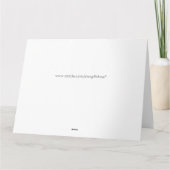 Carte Massage de chats amusant Anniversaire Big (Dos)