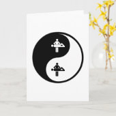 Carte Massage de Yin Yang (Fleur jaune)