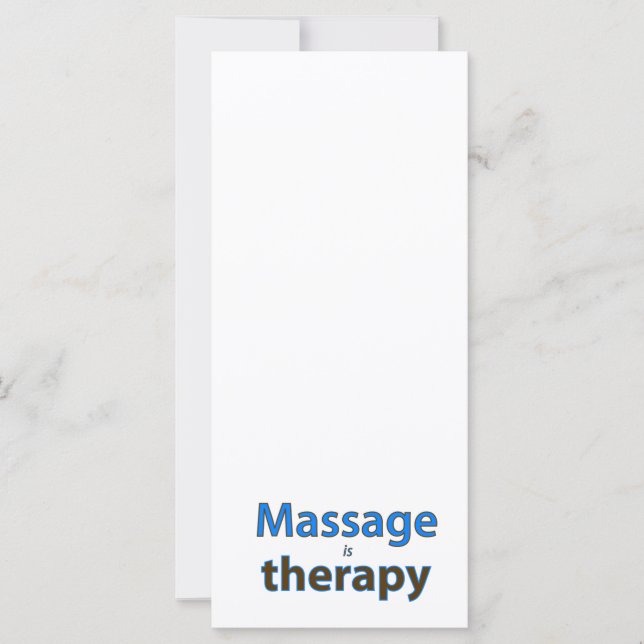 Carte Massage est thérapie (Devant)