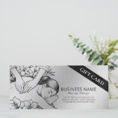 Carte Massage Thérapie Guérison Mains Énergie Spa Bien-ê (Debout devant)