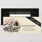 Carte Massage Thérapie Guérison Mains Énergie Spa Bien-ê (Devant / Derrière)