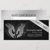 Carte Massage Thérapie Guérison Mains Énergie Spa Bien-ê (Devant / Derrière)