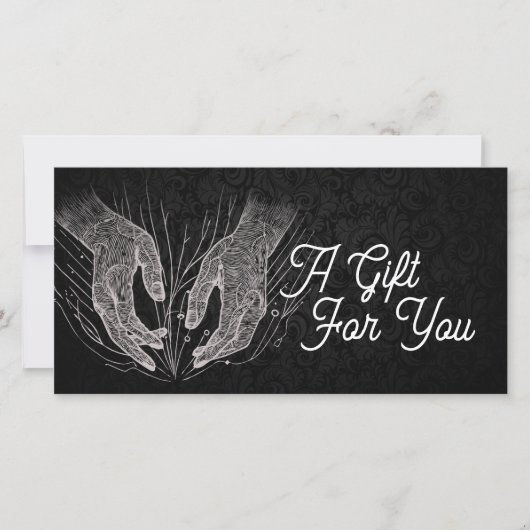 Carte Massage Thérapie Guérison Mains Énergie Spa Bien-ê (Devant)