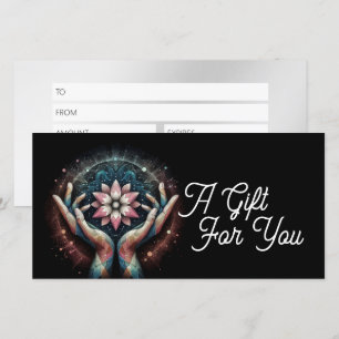 Carte Massage Thérapie Guérison Mains Énergie Spa Bien-ê