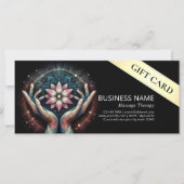 Carte Massage Thérapie Guérison Mains Énergie Spa Bien-ê (Devant)