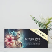 Carte Massage Thérapie Guérison Mains Énergie Spa Bien-ê (Debout devant)