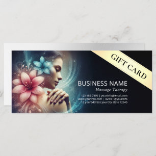 Carte Massage Thérapie Guérison Mains Énergie Spa Bien-ê