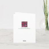 CARTE MASSE DE FLEURS ROSES ET ROUGES (Dos)