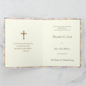 Carte Masse De Sympathie Catholique Offrant Crucifix Flo (Intérieur)