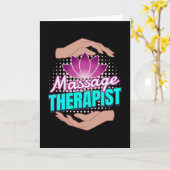 Carte Masseur masseur Thérapiste Massage (Fleur jaune)
