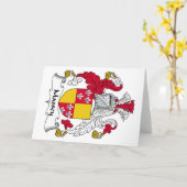 Carte Massey Family Crest (Fleur jaune)