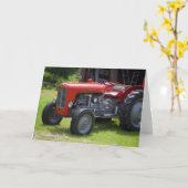 Carte Massey rouge Ferguson 35X (Fleur jaune)