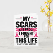 Carte Mastectomie Funny Cancer du Sein 1 (Fleur jaune)