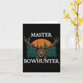 Carte Master Bowhunter Fête des pères Chasse Parents (Fleur jaune)