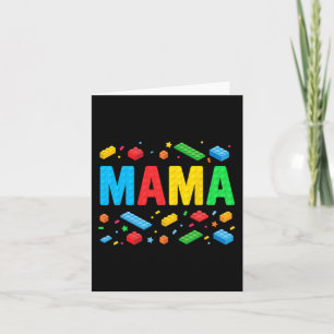 Carte Master Builder Blocs de briques Blocs drôle Mère