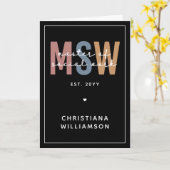 Carte Master en travail social en MSW (Fleur jaune)