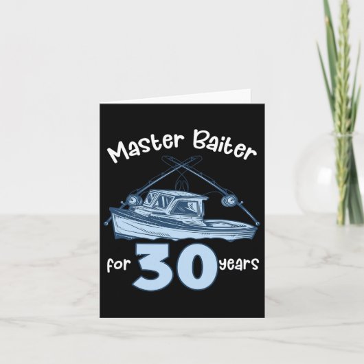 Carte Master Iter Pour 30 Ans Pêche 30e Anniversaire Fis (Devant)