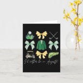 Carte Master Lets Partee Golf Tournament Coquette Bow Wo (Fleur jaune)