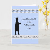 Carte Master Master of Education Master Card for Daughte (Fleur jaune)