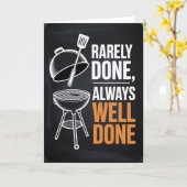 Carte Master of the Grill Birthday Card for men (Fleur jaune)