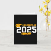 Carte Masters Diplôme maîtrisé It 2025 (Fleur jaune)