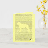 Carte Mastiff AKC Breed Standard Card (Fleur jaune)
