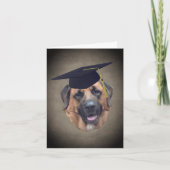 Carte Mastiff Dog in Graduation Cap Note Card (Devant)