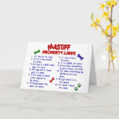 Carte MASTIFF - Lois sur les biens 2 (Fleur jaune)