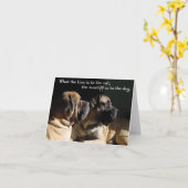 Carte Mastiff paire (Fleur jaune)