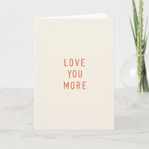 Carte mat de Classic Love You More