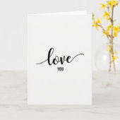 Carte Mat de l'Amour Minimaliste (Fleur jaune)