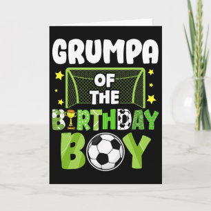Carte Mat Grumpa de foot Fête d'anniversaire Garçon Fête