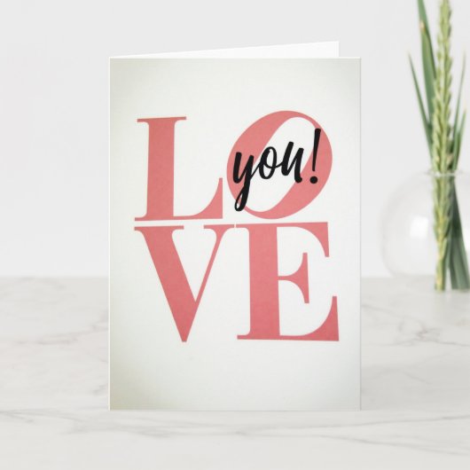 Carte Mat Matte Amour Romantique (Devant)